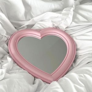 Trendy heart mirror