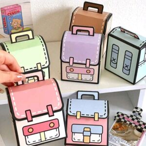 Pastel gift bag boxes 6pc